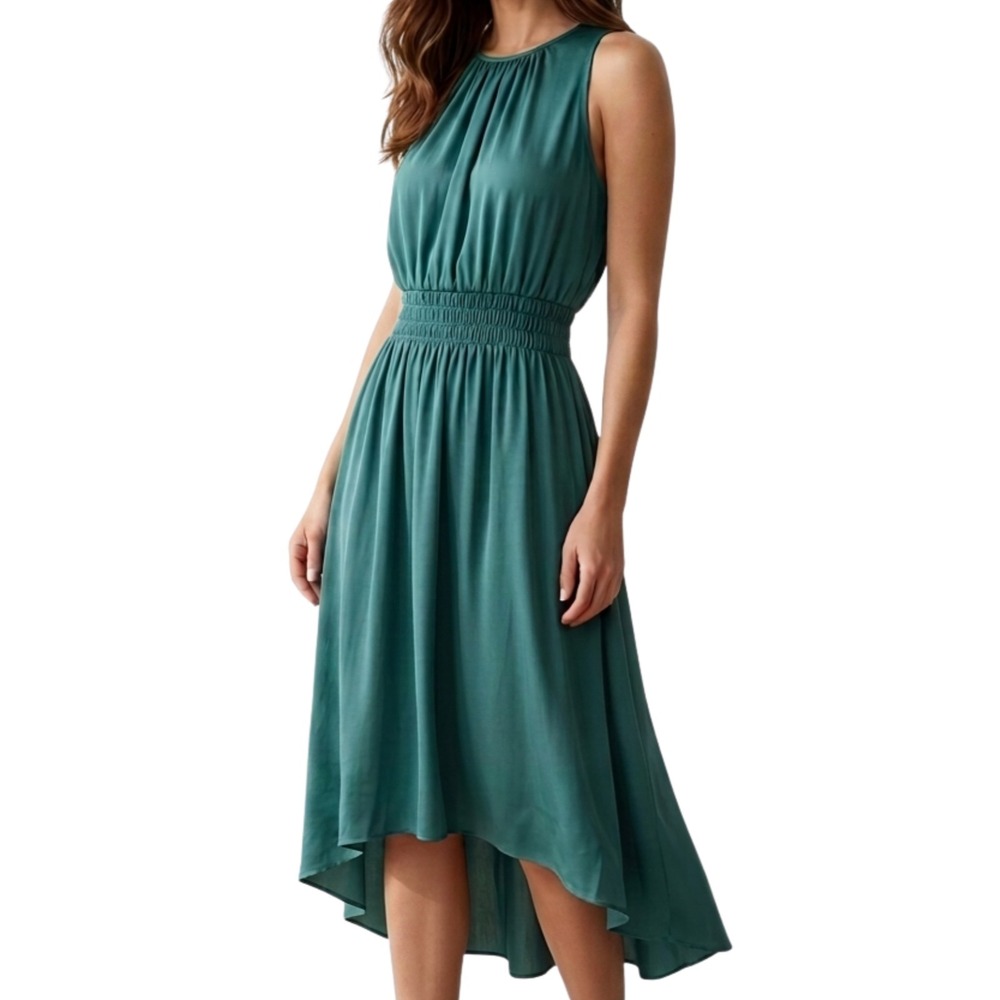 Shebird The Emma One & Done Satin Bra Dress Emerald Green Size 5 Medium/Large